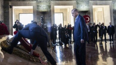 Erdoğan ve devlet erkanından Anıtkabir’e ziyaret